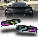 2014 - 2019 C7 Corvette Umbra LED Tail Lights (Clear Lens)
