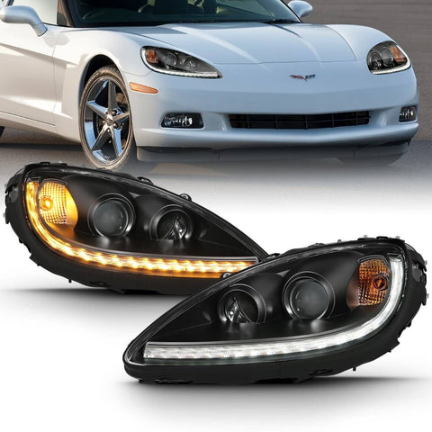 2006-2013 C6 Corvette Eagle Eye Headlight Assemblies (Set)