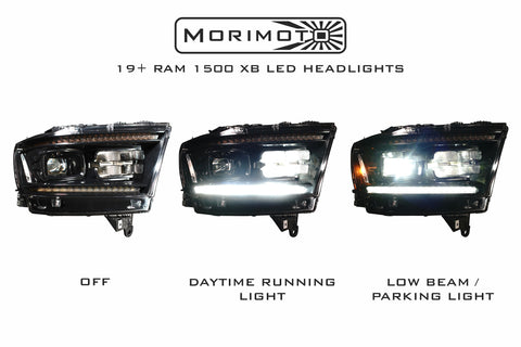 2019+ All-New Dodge Ram 1500 Morimoto XB LED Headlights
