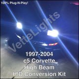 1997-2004 c5 Corvette 55w High Beam HID Conversion Kit