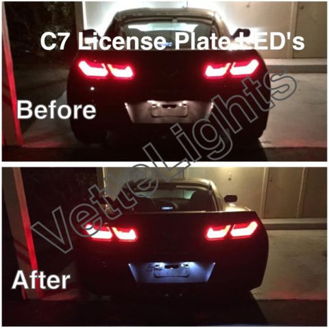 2014-2019 C7 Corvette License Plate LED Bulbs