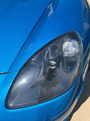 2005-2013 C6 Corvette Carbon Fiber Headlight Bezels