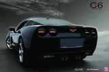 2005-2013 C6 Corvette Midnight Onyx LED Tail Lights (Set)